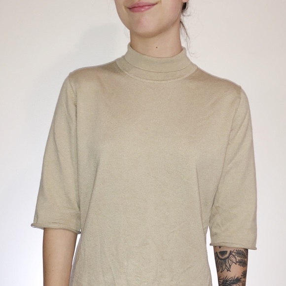 Burberry Tops - New years SALE🍾Authentic Burberry Tan ShortSleeve